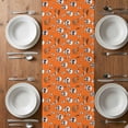 thumbnail image 6 of Halloween Horror Skull Table Runner - 108 Inch Long, Kitchen Dining Table Runner Dresser Scarves, Pumpkins Bats Orange Farmhouse Decor for Coffee Tables Wedding Party Banquet, 6 of 8