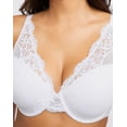 thumbnail image 5 of Women's Bali DF0084 One Smooth U Comfort Stretch Lace Underwire Bra (White 38D), 5 of 5
