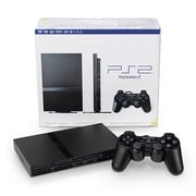 Restored Sony, PlayStation 2, FPU Floating Point Unit, Floating Point Multiply Accumulator x 1, Slim Video Game Console, 32 GB, PlayStation format CD-ROM, PlayStation 2 format CD-ROM, PlayStation 2 format DVD-ROM, Audio CD, DVD-Video, Charcoal Black, 1, 1, 1