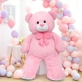 thumbnail image 5 of Muiteiur 5 feet Giant Teddy Bear Stuffed Animal Teddy Bear with Bow Plush Toy, 5 of 7