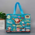 thumbnail image 2 of Eolstice Christmas Themed Reusable Tote Bags, Multipurpose Non Woven Grocery Shopping Bags, For Holiday Parties, 2 of 3