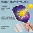 thumbnail image 4 of Pickleball Paddles Set Of 1, Fiberglass Surface, Galaxy, Universe, Starry Sky Print, 1 Paddle, 2 Balls & Bag, 4 of 5