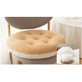 thumbnail image 5 of Namzi Circular Cushion Garden Terrace Home Kitchen Office Thick Comfortable Cushion, Khaki, 16 * 16 inches, 5 of 5