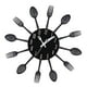 thumbnail image 4 of Reloj de Pared, Diseño de Cuchillo Acero Inoxidable Creativo Negro Sunnimix Reloj de pared creativo, 4 of 8