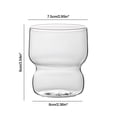 thumbnail image 3 of LSLJS Vertical Streaks Iced Americano Mug High Temperature Resistance Mug Breakfast Milk Mug Cute Glasses Glass Coffee Mug, 3 of 6