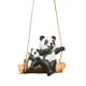 thumbnail image 2 of Estatua colgante de animal columpio para jardín, escultura decorativa pintada a mano, amplia aplicación Panda, 2 of 9