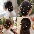 thumbnail image 6 of MIALLO Classic Silver Pearl Hair Pins (12 Pack), Elegant Rhinestone Flower Hair Accessories for Bridesmaids, Graduation, Date Night & Everyday Updos, 6 of 7