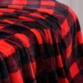 thumbnail image 5 of Red and Black Plaid Christmas Sheets Set - Micro Fleece Checkered Bed Sheet Set Queen Size- Ultra-Soft Sheets with Deep Pockets,No Pilling,Cozy Warmth for All Season 3 Piece Set Buffalo Plaid, 5 of 11