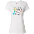 thumbnail image 3 of Inktastic 100 Magical Days of School with Blue Mermaid and Fish Women's T-Shirt, 3 of 5