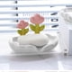 thumbnail image 4 of Jabonera Para Lavabo, Jabonera De Flores De Cerámica Compacta Decorativa Para El Hogar Del Baño, 4 of 7