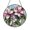 Acrylic 3.5 Inch, variant on Purple Clematis Bloom Stained Glass Suncatcher Window Decor, Floral Garden Art Hanging Panel, Decorative Glass Ornament Accent