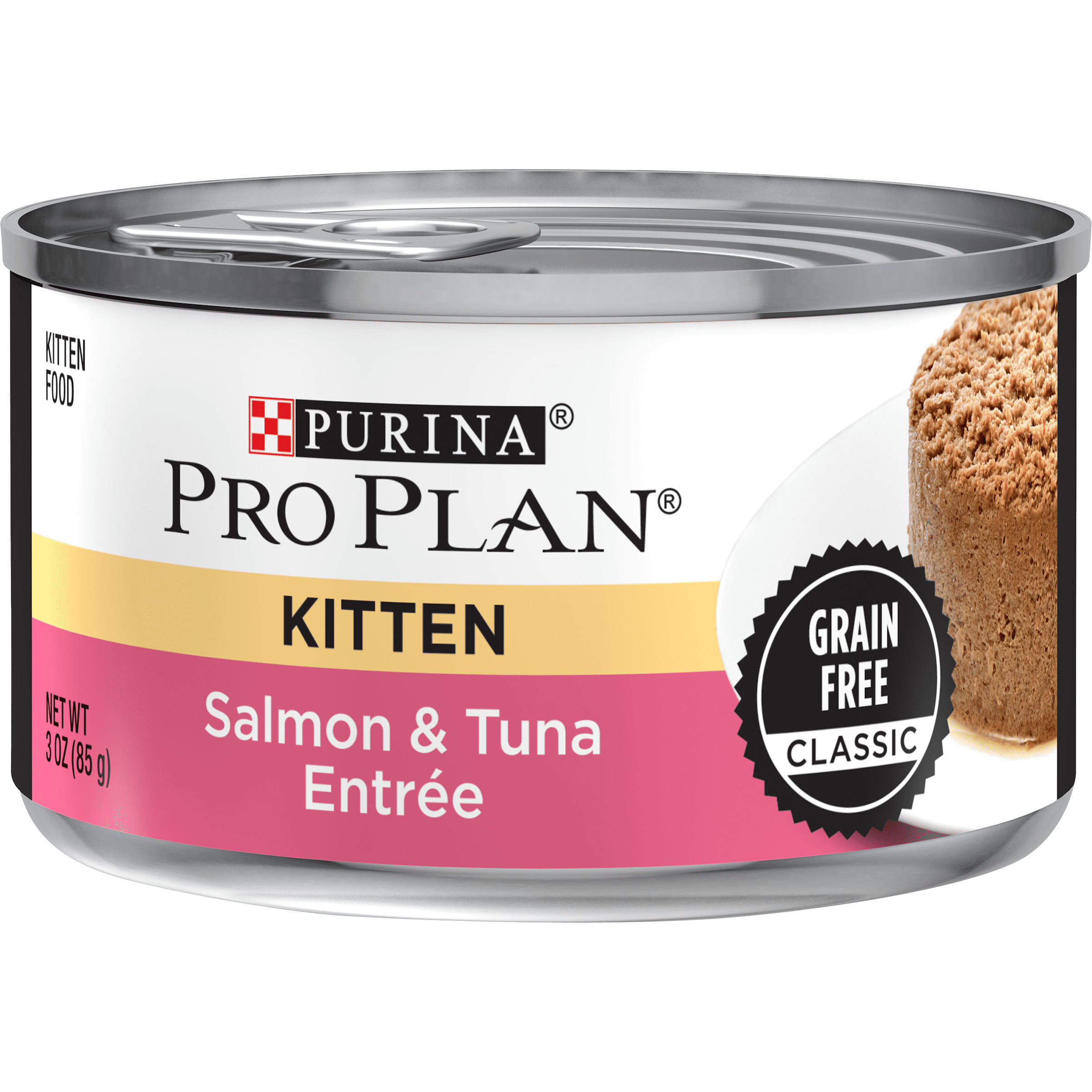 (24 Pack) Purina Pro Plan Grain Free Pate Wet Kitten Food, Salmon