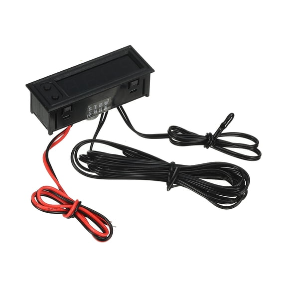 Uxcell Multifunctional Digital Display Electronic Clock Module DC5-28V Time Temperature Sensor Blue Display