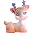 thumbnail image 1 of Deer Figurines Cake Topper - Woodland Animal Desktop Party Decor, 1 of 5