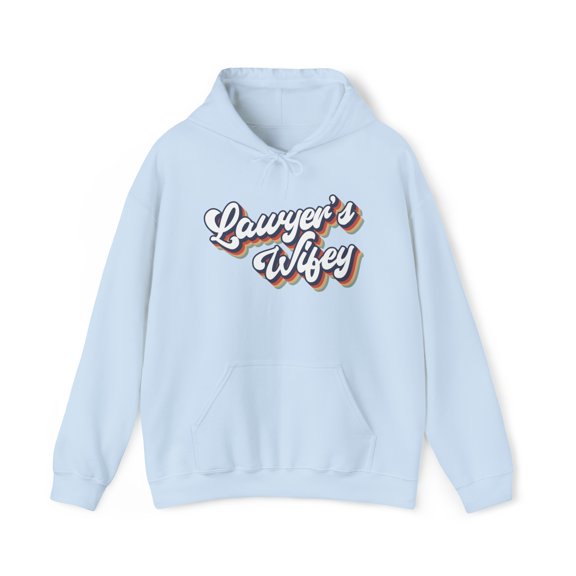 Lawyer Wife Engagement Wedding Wifey Hoodie, Gifts, Hooded Sweatshirt