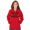 thumbnail image 3 of Awkward Specialty Funny Sarcastic Zip Up Hoodie Men's Women's Brisco Brands S, 3 of 5