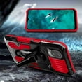 thumbnail image 6 of Dteck for Samsung Galaxy A02 / M02 Case Dual-Layer TPU+PC Shockproof Heavy Armor With Belt Clip Anti-Drop Shock Absorption Cover Metal Back Clip for Samsung A02 / M02 Case, Red, 6 of 7