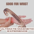 thumbnail image 3 of Vintage Floral Copper Magnetic Bracelets, Pure Copper Bangles for Women, Health Gift for Mom&Wife, Valentine's Day Gift, 3 of 7