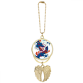 thumbnail image 1 of China Chinese Dragon Cloud Pattern Car Keychain Angel Wing Pendant, 1 of 4