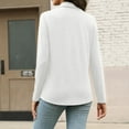 thumbnail image 6 of Comdrip Long Button Down Shirts for Women, Womens Long Sleeve Tops Button Down Shirts Casual Fall Tops Trendy Tops Button Down Women White M, 6 of 8