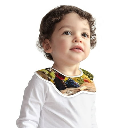 

Fotbe Red Wine Glasses Pattern Baby Bibs Muslin Drool Bibs for Baby Girl Boy Muslin Cotton Teething Bibs Muslin Bibs Baby Drooling Bibs