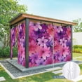 thumbnail image 6 of Outdoor Curtains for Patio Waterproof, Watercolor Flowers Outdoor Privacy Panels Grommet, Spring Floral Vintage Pink Purple Blackout Outside Curtains for Porch/Cabana/Pergola/Gazebo 54"x95", 1 Panel, 6 of 8