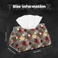 thumbnail image 4 of Kdxio Maple colorful Print Tissue Box Cover,Modern PU Leather Rectangular Tissue Box Holder for Bathroom Living Room Bedroom Office Desk Car Home, 4 of 6