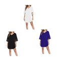 thumbnail image 3 of Sonducket Vestido informal para mujer, traje de baño, manga acampanada, corte en A, escote en V profundo, ropa de playa, de Color sólido Vestidos Blanco SG, 3 of 6