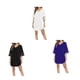 thumbnail image 3 of Sonducket Vestido informal para mujer, traje de baño, manga acampanada, corte en A, escote en V profundo, ropa de playa, de Color sólido Vestidos Blanco SG, 3 of 6