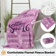 thumbnail image 6 of Kainsy 16th Birthday Gifts for Girls Happy Sweet 16 Blanket Gifts 16 Year Old Flannel Throw Blankets for Daughters, Sisters, Granddaughters, Nieces Sixteen Birthday Gift Idea, 16th(30"x40"), 6 of 7