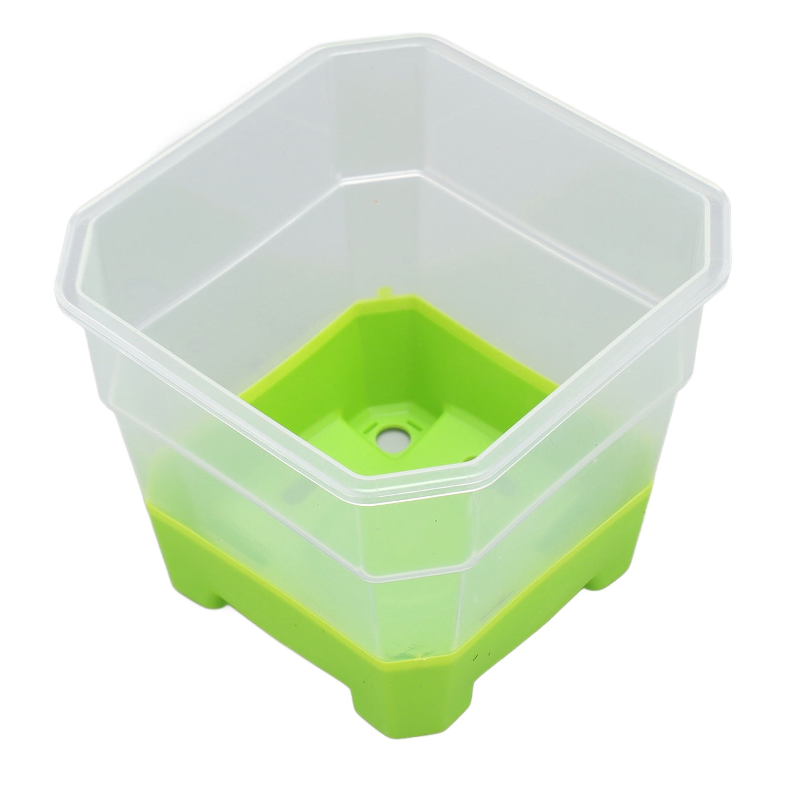 Riousery 20 Pcs Square Silicone Nursery Pot Planters Variety Pack Reusable Seed Starting Pots with Drainage Holes for Indoor Outdoor Plants Gardening Green 3.94 inches / 10 cm