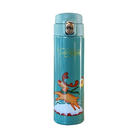 

450ml Insulation Cup Christmas Theme Thermal Mug Vacuum Creative Water Cup
