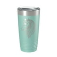 thumbnail image 1 of Horse Face Tumbler Horseback Rider Travel Mug Equestrian Gift Insulated Laser Engraved Coffee Cup Horse Lover Farmer 20 oz Teal, 1 of 1