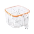 thumbnail image 4 of Caja de condimentos de 4 compartimentos Contenedor de especias Caja de condimentos Accesorios Condimento Naranja, 4 of 9
