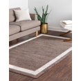 thumbnail image 2 of Unique Loom Del Mar Collection Tapis de Transition Contemporain, 6' x 9', Brun/ivoire, 2 of 2