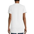 thumbnail image 4 of Hanes Short Sleeve Flowy V-Neck T-Shirt (Women's), 4 of 6