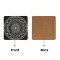 thumbnail image 2 of Xecao Dot Mandala for MDF Cork Coaster 4 Pcs,Drink Coasters,Suit for House Warming Gifts New Home ,Coffee Table Decor-Square, 2 of 7