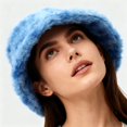 thumbnail image 2 of CYSFASHION Bucket Hats for Woman And Winter Styles For Ladies Tie Dyed Plush Bucket Hats. Thickened And Warm Fisherman Hats For Outdoor Use Blue, 2 of 4