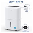 thumbnail image 4 of Shinco SDZ1-30P 1500 Square Ft. Portable Home Dehumidifier, 30 Pints, White, 4 of 9