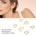 thumbnail image 2 of 6pcs Fake Nose Ring Hoop, Clip On Stainless Steel Fake Nose Rings Jewelry, Nose Ring Hoop Nose Rings For Women Men, 2 of 5