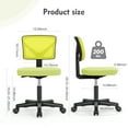 thumbnail image 5 of Gianna Mesh Task Chair with Padded Seat for Home Office, Green, 5 of 6
