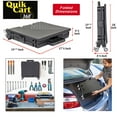 thumbnail image 2 of dbest products Quik Cart 360 Four Wheeled Rolling Crate Teacher Utility with seat Heavy Duty Collapsible Basket with Handle, Black, 2 of 6