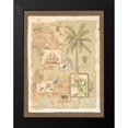 thumbnail image 2 of Gladding, Pamela 15x18 Black Modern Framed Museum Art Print Titled - Exotic Shores II, 2 of 5
