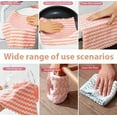 thumbnail image 2 of 10 Pack Coral Fleece Dishcloths, Reusable and Washable Kitchen Cleaning Towel, Absorbent, Non-Stick, Microfiber Rag, Great for Everyday Around The House Cleaning, Small, 2 of 8