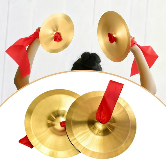 2 mini platillos de mano, material didáctico, sonido brillante, suministros versátiles para fiestas, instrumento de percusión, platillos de cobre para 19 centímetros