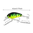 thumbnail image 2 of Crankbait de Surface Rigide pour la Pêche à la Truite avec Yeux Réalistes 3D et, 2 of 6