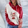 thumbnail image 2 of Sudadera para Mujer Cuello Redondo Sudaderas Moda Estampado Pullover Tops Manga Larga Blusa Con Capucha Odeerbi ODB-5, 2 of 7