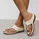 thumbnail image 3 of Summer Flip Flops Sandals with Rubber Insoles Minimalist Style for Women, 3 of 4