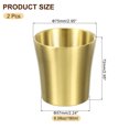 thumbnail image 2 of 2 Pcs Gobelets en Acier Inoxydable 304, 6.08oz/180ml Double Paroi Verres à Eau Gobelet Or, 2 of 7