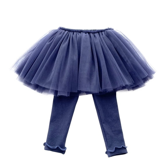 URMAGIC Little Girls Leggings Pants with Tutu Skirts Kids Culottes Footless Tights 0-5 Years
